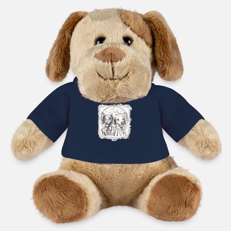 Devil vs. Angel Dachshund - MiniFeet® Dog Helge - french navy