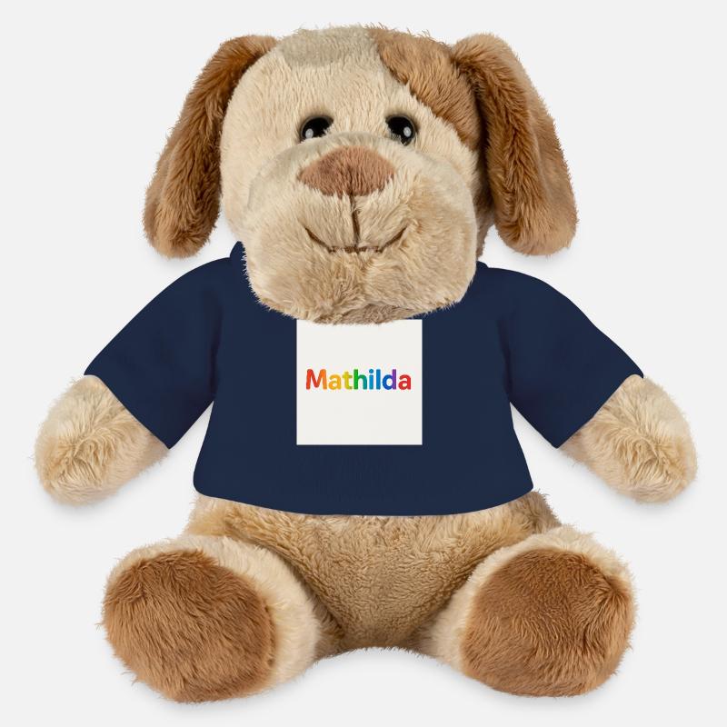 QEDSW MATHILDA - Chien en peluche Helge MiniFeet® - bleu marine