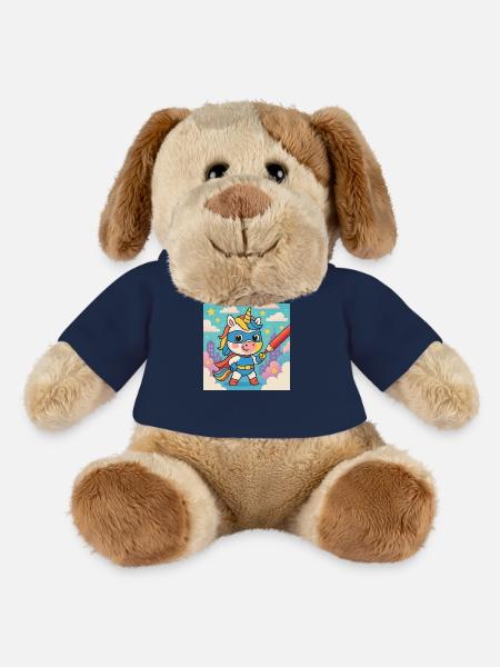 Licorne super-héroïne dans le monde des couleurs - Chien en peluche Helge MiniFeet® - bleu marine