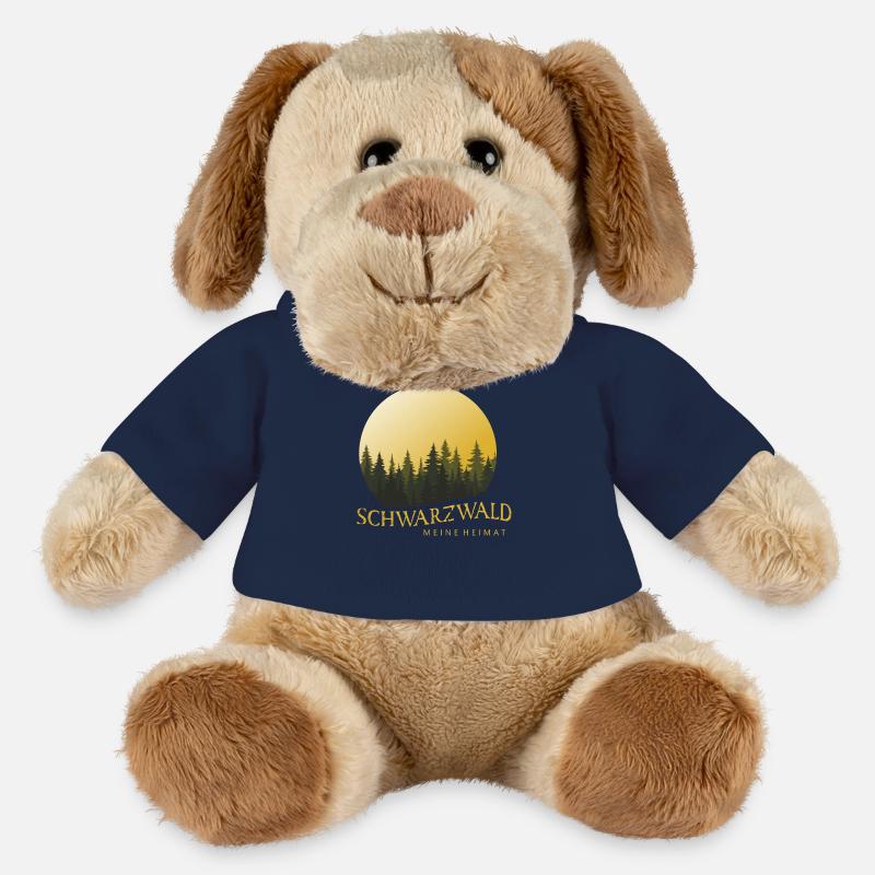 Forest Landscape Sunset Black Forest - MiniFeet® Dog Helge - french navy