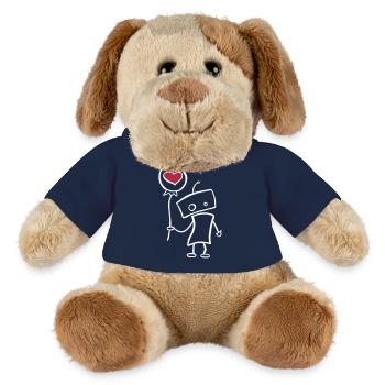 Verliebter Roboter mit Herz - MiniFeet® Hund Helge - French Navy - Vorne