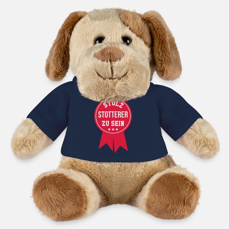 Stotterer Stotterin Stottern Stammeln Schwätzer - MiniFeet® Hund Helge - French Navy