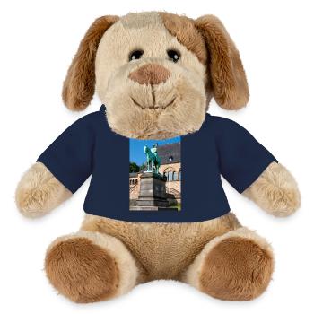 Reiterstandbild Wilhelms I. in der Kaiserpfalz - MiniFeet® Hund Helge - French Navy - Vorne