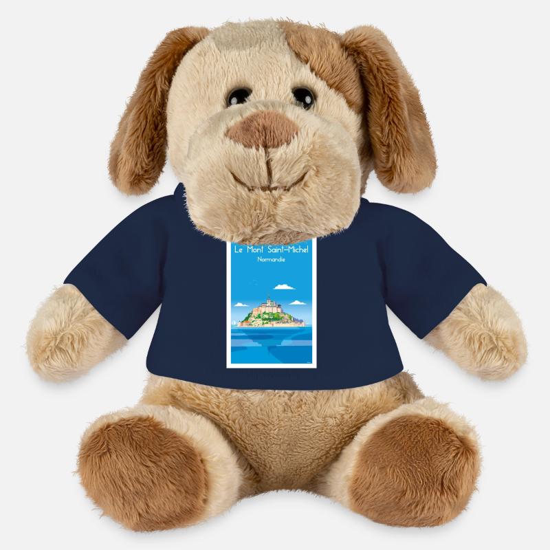 MONT SAINT MICHEL - Chien en peluche Helge MiniFeet® - bleu marine