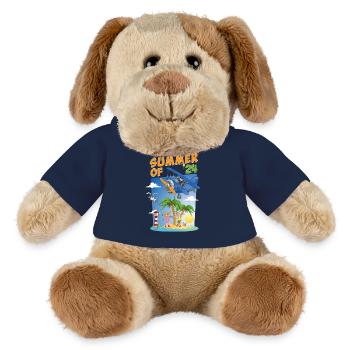 Colorful summer 2024 - illustration - MiniFeet® Dog Helge - french navy - Front