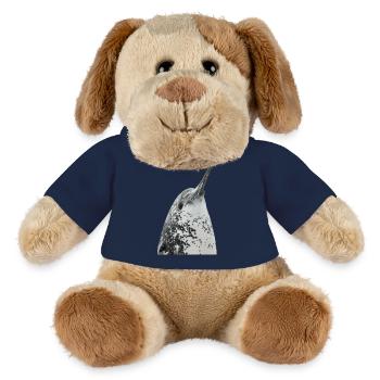 Narval - Chien en peluche Helge MiniFeet® - bleu marine - Devant