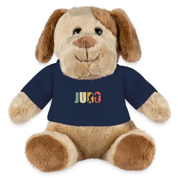 Judo - Chien en peluche Helge MiniFeet® - bleu marine - Devant