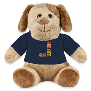 Holger - Chien en peluche Helge MiniFeet® - bleu marine - Devant
