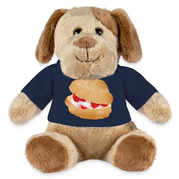 Mit Sahne und Erdbeeren gefüllter Windbeutel - MiniFeet® Hund Helge - French Navy - Vorne