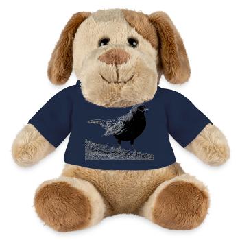 Merle, A730357 - Chien en peluche Helge MiniFeet® - bleu marine - Devant