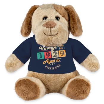 Original 1929 Jahrgang - 1929 Geburtstagsgeschenk - MiniFeet® Hund Helge - French Navy - Vorne