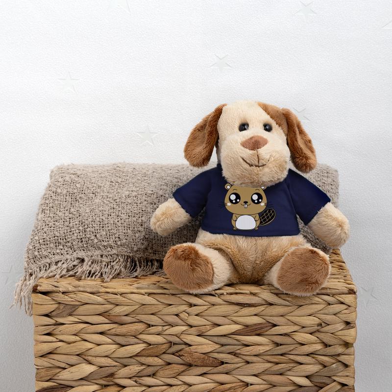 Castor mignon Chien en peluche Helge MiniFeet®