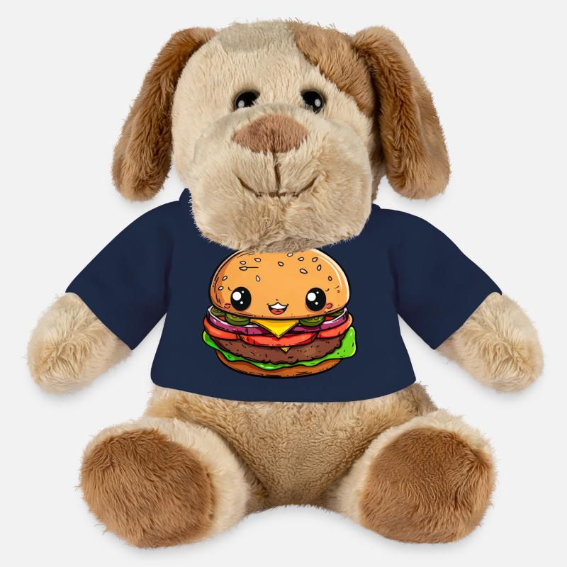 Funny Burger Comic - MiniFeet® Dog Helge - french navy