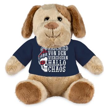 Birthday 50 years - MiniFeet® Dog Helge - french navy - Front
