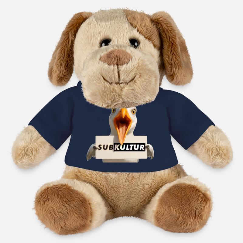 SUBKULTUR Möwe mit Schild - MiniFeet® Hund Helge - French Navy