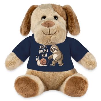 Zieh nicht so - Schnecke und Faultier - MiniFeet® Hund Helge - French Navy - Vorne