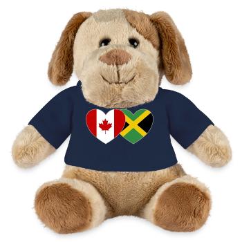 Kanada Jamaika Flagge Herz - MiniFeet® Hund Helge - French Navy - Vorne