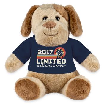 Jahrgang 2017 Retro 2017 Jubiläumsgeschenk - MiniFeet® Hund Helge - French Navy - Vorne