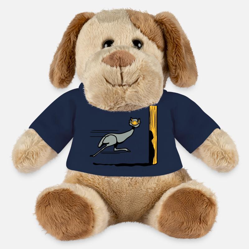Lustig Emu Strauss rennen witzig comic Cool - MiniFeet® Hund Helge - French Navy