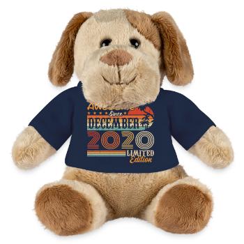 Retro Vintage Legendary Birthday December 2020 - MiniFeet® Dog Helge - french navy - Front