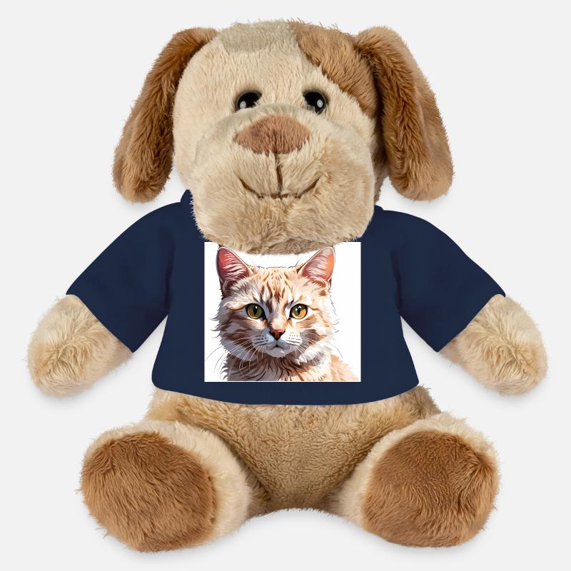 Chat dessin - Chien en peluche Helge MiniFeet® - bleu marine