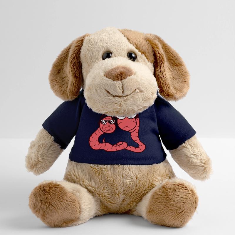 Two Worms Équipe DJ Amis Fêtard Fun Crew Chien en peluche Helge MiniFeet®