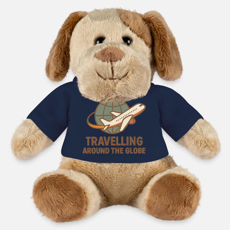 Travelling Around the Globe – Flugzeug & Globus - MiniFeet® Hund Helge - French Navy