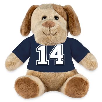 14 - Chien en peluche Helge MiniFeet® - bleu marine - Devant