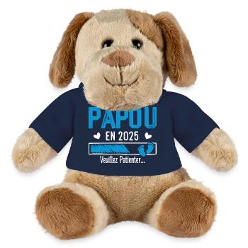 Papua im Jahr 2025 Zukunft Opa Geschenk - MiniFeet® Hund Helge - French Navy - Vorne