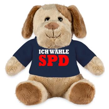 Ich wähle spd - MiniFeet® Hund Helge - French Navy - Vorne