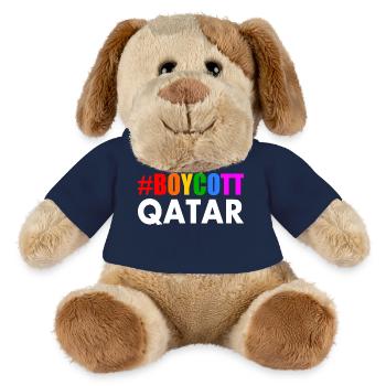 Boycott qatar - MiniFeet® Dog Helge - french navy - Front