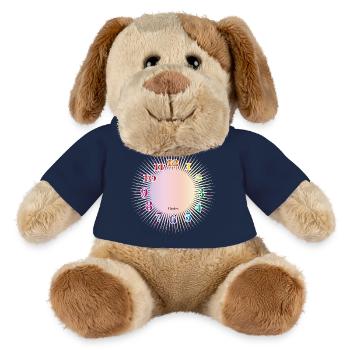 Dial with colorful numerals without clock hands - MiniFeet® Dog Helge - french navy - Front