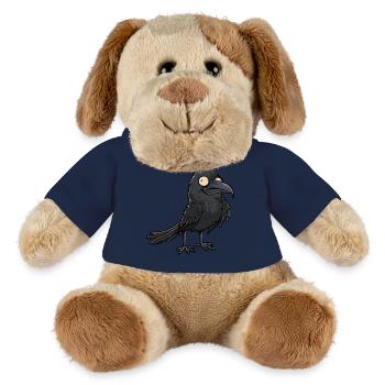 Mystic Black Raven Accroche-regard - Chien en peluche Helge MiniFeet® - bleu marine - Devant