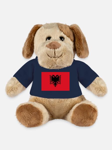 Albanie - Chien en peluche Helge MiniFeet® - bleu marine