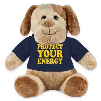 Protect your energy - Chien en peluche Helge MiniFeet® - bleu marine - Devant