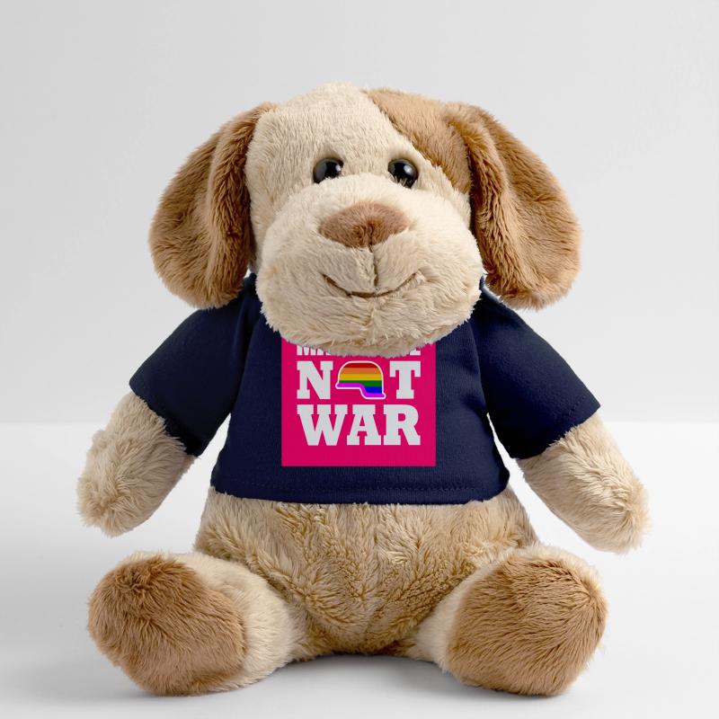 Make love not war Chien en peluche Helge MiniFeet®