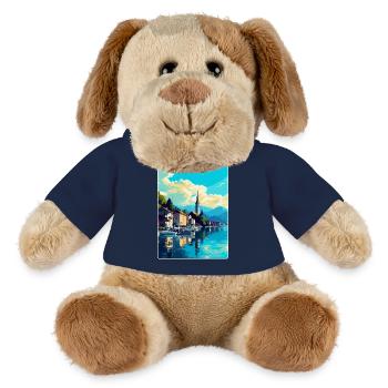 Bregenz Österreich Vintage Reiseplakat Souvenir WPA - MiniFeet® Hund Helge - French Navy - Vorne