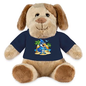 Blue Jay Lustige Cartoon Sommer Strand Sonnenbrille - MiniFeet® Hund Helge - French Navy - Vorne