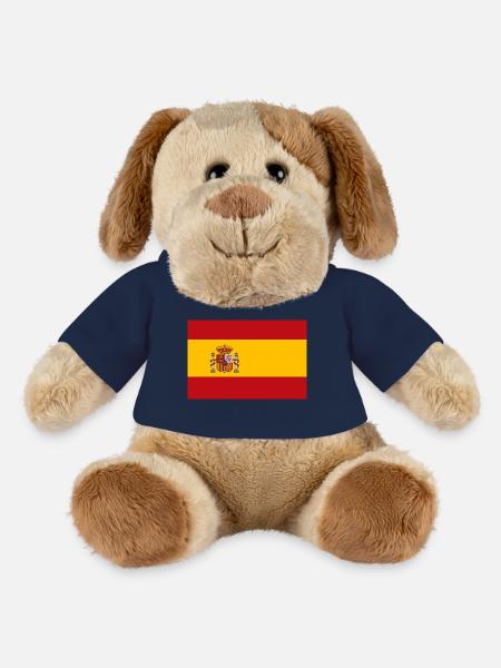 Espagne - Chien en peluche Helge MiniFeet® - bleu marine