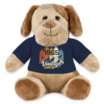Vintage July 1965 Birthday Gift July 1965 - MiniFeet® Dog Helge - french navy - Front