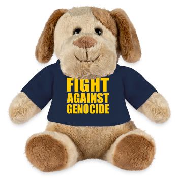 Fight against genocide - Chien en peluche Helge MiniFeet® - bleu marine - Devant