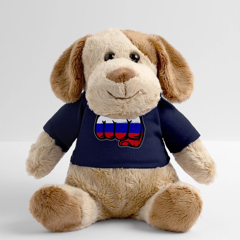 Drapeau de la Russie main poing Chien en peluche Helge MiniFeet®