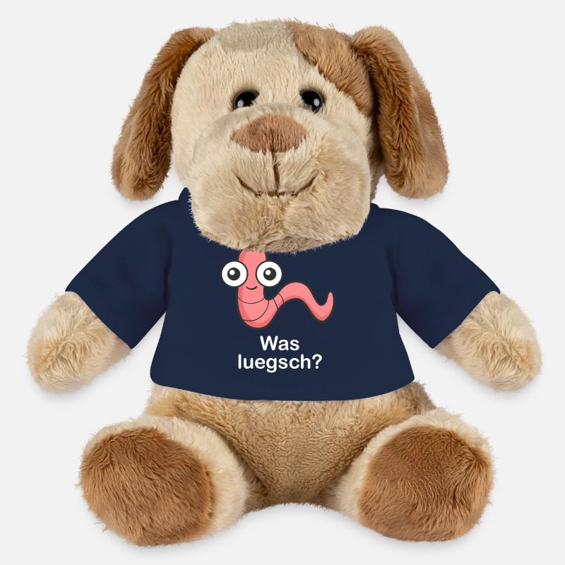 Qu’est-ce que Luegsch ? - Chien en peluche Helge MiniFeet® - bleu marine