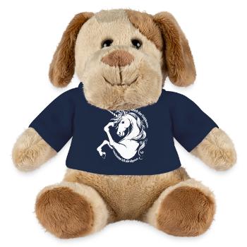 In meinem Reich der Einhörner bestimme ich ... - MiniFeet® Hund Helge - French Navy - Vorne