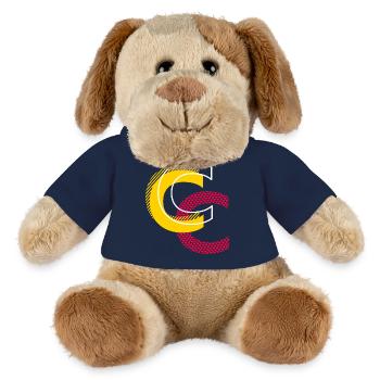 Buchstabe C Geschenk - MiniFeet® Hund Helge - French Navy - Vorne