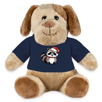 Waschbär Weihnachten Wasserfarben - MiniFeet® Hund Helge - French Navy - Vorne