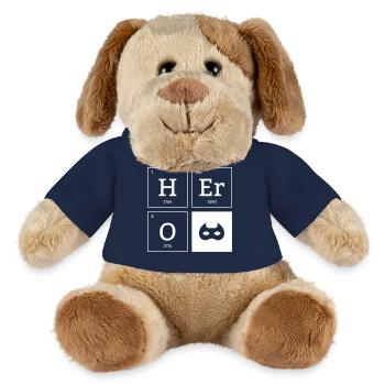 HERO Mask Superhero Elements Cadeau - Chien en peluche Helge MiniFeet® - bleu marine - Devant