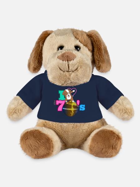 Dabbing Dog I LOVE THE 70's - MiniFeet® Hund Helge - French Navy