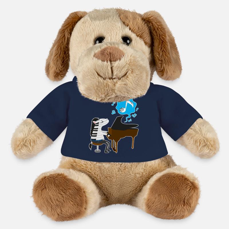 A zebra playing the piano - MiniFeet® Dog Helge - french navy