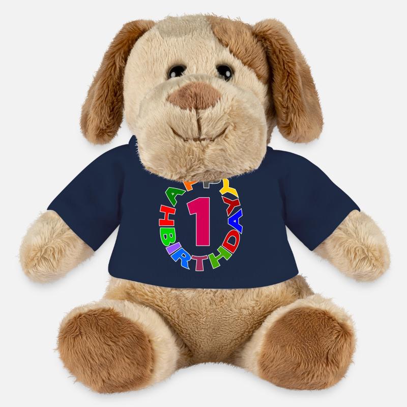 Happy Birthday 1 - MiniFeet® Hund Helge - French Navy